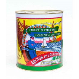 Anchoas en salazón del Cantábrico lata 10/12 kg